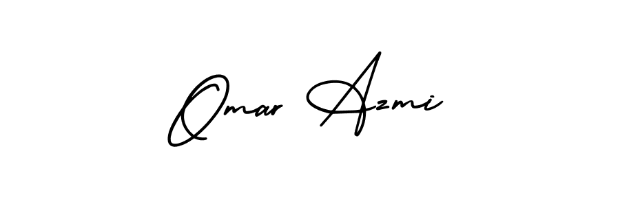 Create a beautiful signature design for name Omar Azmi. With this signature (AmerikaSignatureDemo-Regular) fonts, you can make a handwritten signature for free. Omar Azmi signature style 3 images and pictures png