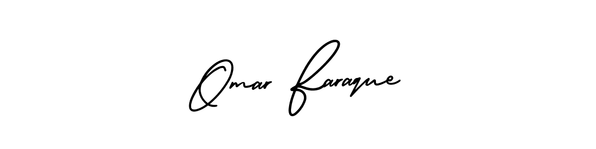 Omar Faraque stylish signature style. Best Handwritten Sign (AmerikaSignatureDemo-Regular) for my name. Handwritten Signature Collection Ideas for my name Omar Faraque. Omar Faraque signature style 3 images and pictures png