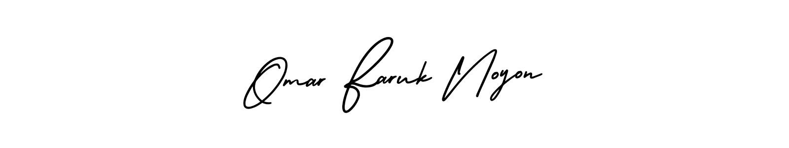 It looks lik you need a new signature style for name Omar Faruk Noyon. Design unique handwritten (AmerikaSignatureDemo-Regular) signature with our free signature maker in just a few clicks. Omar Faruk Noyon signature style 3 images and pictures png