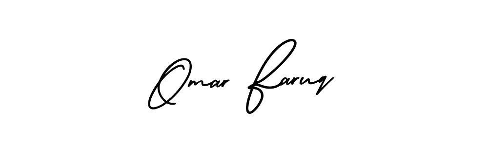 Omar Faruq stylish signature style. Best Handwritten Sign (AmerikaSignatureDemo-Regular) for my name. Handwritten Signature Collection Ideas for my name Omar Faruq. Omar Faruq signature style 3 images and pictures png