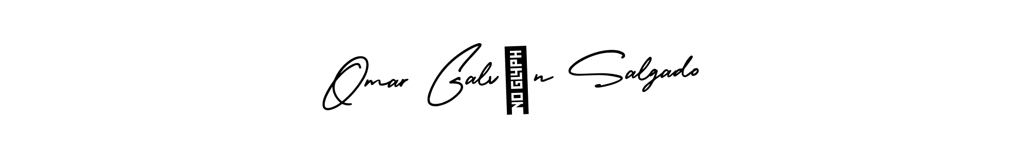 How to make Omar Galván Salgado name signature. Use AmerikaSignatureDemo-Regular style for creating short signs online. This is the latest handwritten sign. Omar Galván Salgado signature style 3 images and pictures png