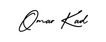 Omar Kad stylish signature style. Best Handwritten Sign (AmerikaSignatureDemo-Regular) for my name. Handwritten Signature Collection Ideas for my name Omar Kad. Omar Kad signature style 3 images and pictures png