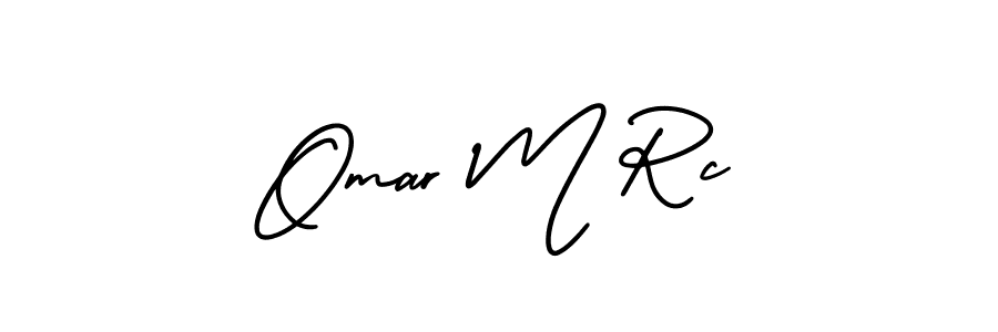 Similarly AmerikaSignatureDemo-Regular is the best handwritten signature design. Signature creator online .You can use it as an online autograph creator for name Omar M Rc. Omar M Rc signature style 3 images and pictures png