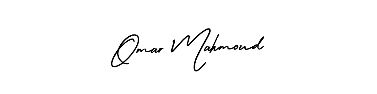 Omar Mahmoud stylish signature style. Best Handwritten Sign (AmerikaSignatureDemo-Regular) for my name. Handwritten Signature Collection Ideas for my name Omar Mahmoud. Omar Mahmoud signature style 3 images and pictures png