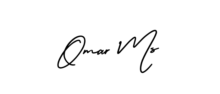 How to make Omar Ms signature? AmerikaSignatureDemo-Regular is a professional autograph style. Create handwritten signature for Omar Ms name. Omar Ms signature style 3 images and pictures png