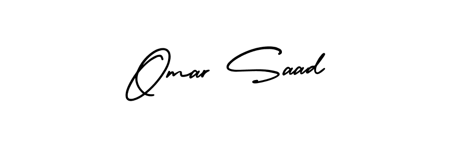 How to make Omar Saad signature? AmerikaSignatureDemo-Regular is a professional autograph style. Create handwritten signature for Omar Saad name. Omar Saad signature style 3 images and pictures png
