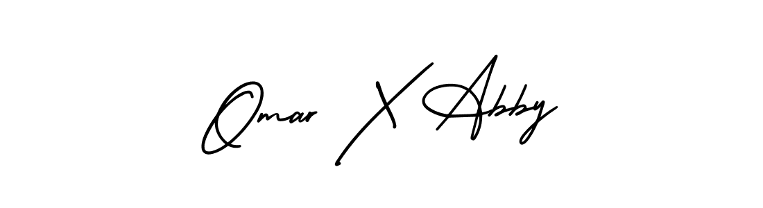 Similarly AmerikaSignatureDemo-Regular is the best handwritten signature design. Signature creator online .You can use it as an online autograph creator for name Omar X Abby. Omar X Abby signature style 3 images and pictures png
