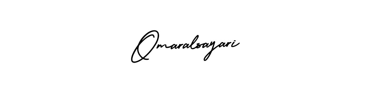 Create a beautiful signature design for name Omaralsayari. With this signature (AmerikaSignatureDemo-Regular) fonts, you can make a handwritten signature for free. Omaralsayari signature style 3 images and pictures png
