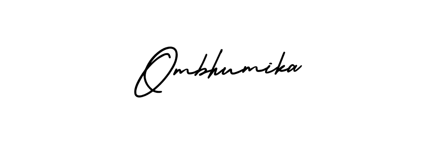 It looks lik you need a new signature style for name Ombhumika. Design unique handwritten (AmerikaSignatureDemo-Regular) signature with our free signature maker in just a few clicks. Ombhumika signature style 3 images and pictures png