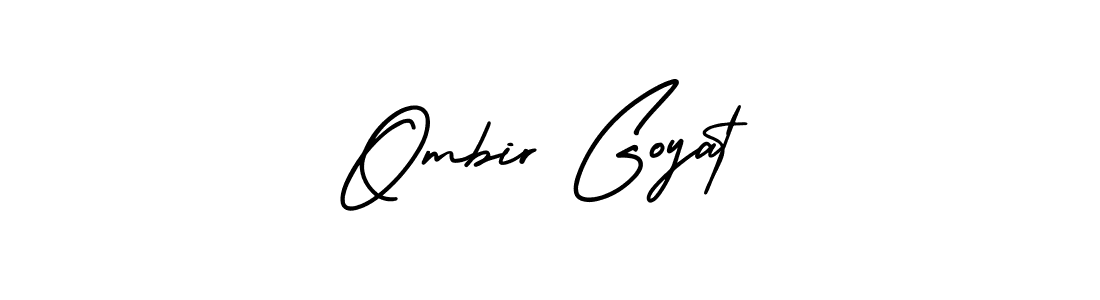 It looks lik you need a new signature style for name Ombir Goyat. Design unique handwritten (AmerikaSignatureDemo-Regular) signature with our free signature maker in just a few clicks. Ombir Goyat signature style 3 images and pictures png