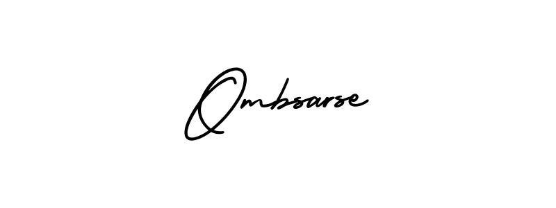Make a beautiful signature design for name Ombsarse. With this signature (AmerikaSignatureDemo-Regular) style, you can create a handwritten signature for free. Ombsarse signature style 3 images and pictures png
