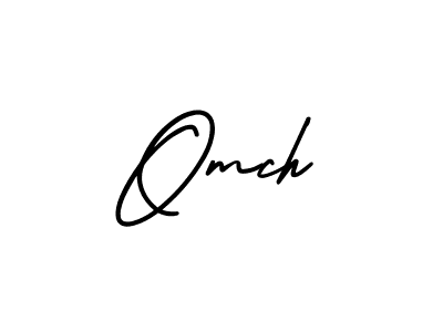 How to make Omch signature? AmerikaSignatureDemo-Regular is a professional autograph style. Create handwritten signature for Omch name. Omch signature style 3 images and pictures png