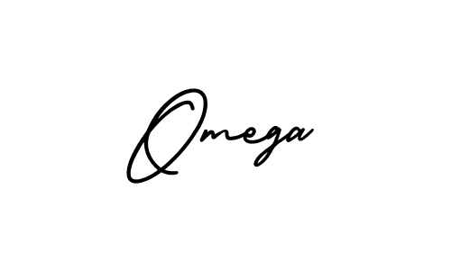 Create a beautiful signature design for name Omega. With this signature (AmerikaSignatureDemo-Regular) fonts, you can make a handwritten signature for free. Omega signature style 3 images and pictures png