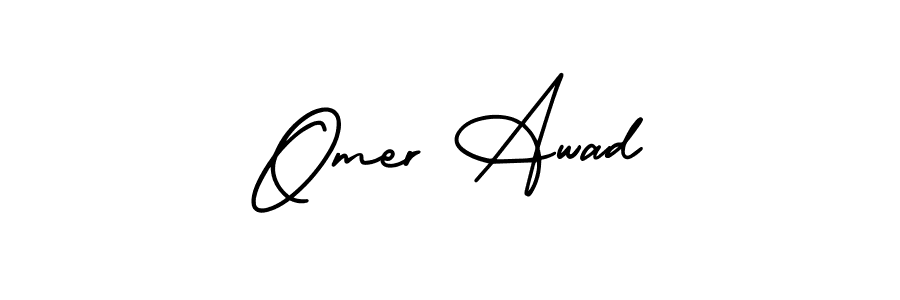 You can use this online signature creator to create a handwritten signature for the name Omer Awad. This is the best online autograph maker. Omer Awad signature style 3 images and pictures png
