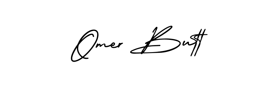 Also You can easily find your signature by using the search form. We will create Omer Butt name handwritten signature images for you free of cost using AmerikaSignatureDemo-Regular sign style. Omer Butt signature style 3 images and pictures png