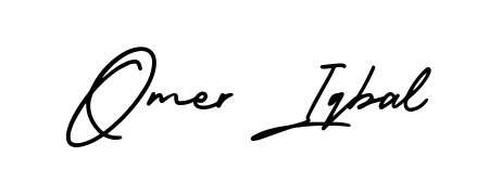 Make your name Omer Iqbal memorable on every contract using AmerikaSignatureDemo-Regular autograph style. Instant transparent background export available. Omer Iqbal signature style 3 images and pictures png