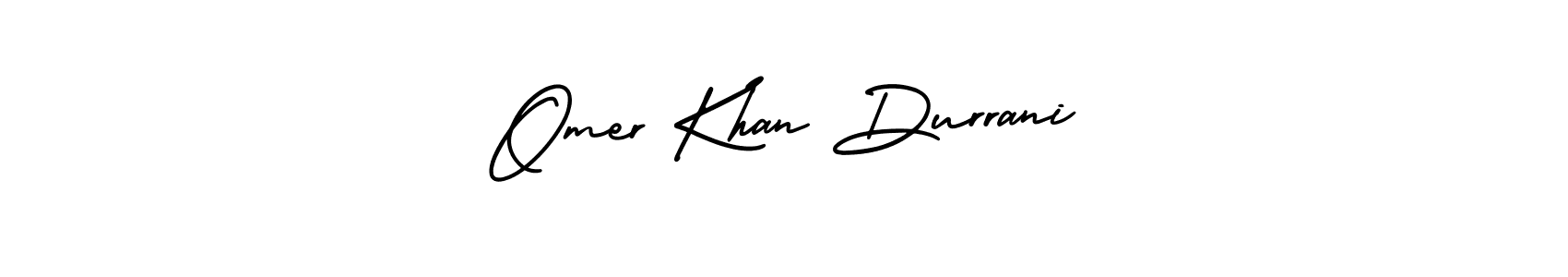 Make a beautiful signature design for name Omer Khan Durrani. With this signature (AmerikaSignatureDemo-Regular) style, you can create a handwritten signature for free. Omer Khan Durrani signature style 3 images and pictures png