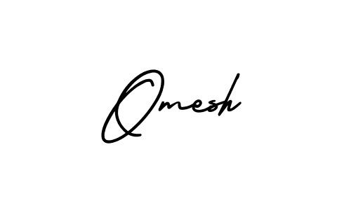 Similarly AmerikaSignatureDemo-Regular is the best handwritten signature design. Signature creator online .You can use it as an online autograph creator for name Omesh. Omesh signature style 3 images and pictures png