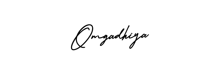 Also we have Omgadhiya name is the best signature style. Create professional handwritten signature collection using AmerikaSignatureDemo-Regular autograph style. Omgadhiya signature style 3 images and pictures png