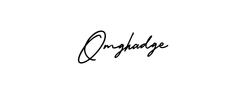 Design your own signature with our free online signature maker. With this signature software, you can create a handwritten (AmerikaSignatureDemo-Regular) signature for name Omghadge. Omghadge signature style 3 images and pictures png