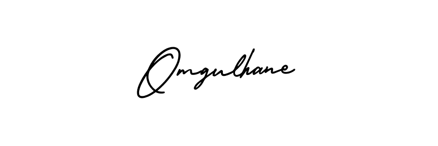 How to make Omgulhane name signature. Use AmerikaSignatureDemo-Regular style for creating short signs online. This is the latest handwritten sign. Omgulhane signature style 3 images and pictures png