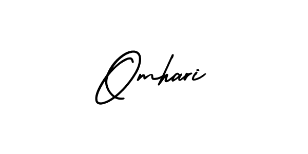 This is the best signature style for the Omhari name. Also you like these signature font (AmerikaSignatureDemo-Regular). Mix name signature. Omhari signature style 3 images and pictures png