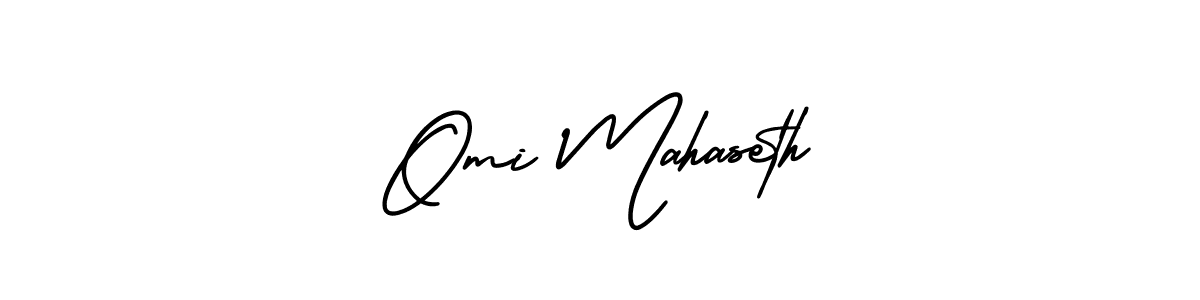 Make a beautiful signature design for name Omi Mahaseth. With this signature (AmerikaSignatureDemo-Regular) style, you can create a handwritten signature for free. Omi Mahaseth signature style 3 images and pictures png