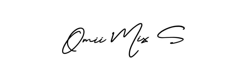 AmerikaSignatureDemo-Regular is a professional signature style that is perfect for those who want to add a touch of class to their signature. It is also a great choice for those who want to make their signature more unique. Get Omii Mix S name to fancy signature for free. Omii Mix S signature style 3 images and pictures png