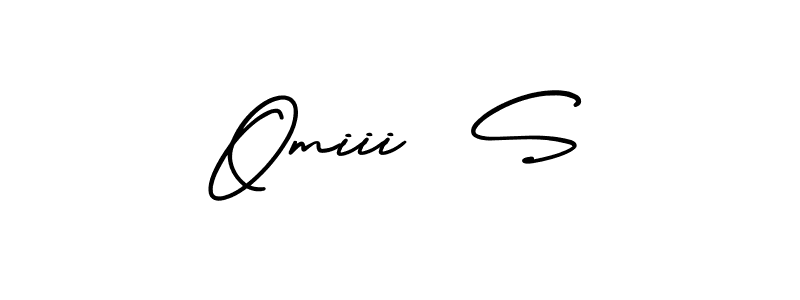 Omiii  S stylish signature style. Best Handwritten Sign (AmerikaSignatureDemo-Regular) for my name. Handwritten Signature Collection Ideas for my name Omiii  S. Omiii  S signature style 3 images and pictures png