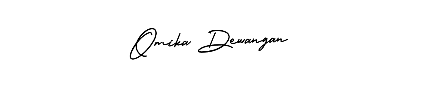 Design your own signature with our free online signature maker. With this signature software, you can create a handwritten (AmerikaSignatureDemo-Regular) signature for name Omika Dewangan. Omika Dewangan signature style 3 images and pictures png