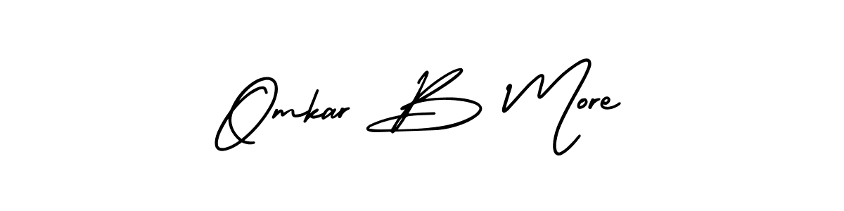 Make a short Omkar B More signature style. Manage your documents anywhere anytime using AmerikaSignatureDemo-Regular. Create and add eSignatures, submit forms, share and send files easily. Omkar B More signature style 3 images and pictures png