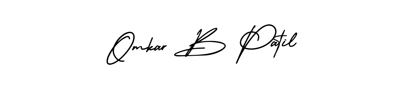 Also You can easily find your signature by using the search form. We will create Omkar B Patil name handwritten signature images for you free of cost using AmerikaSignatureDemo-Regular sign style. Omkar B Patil signature style 3 images and pictures png