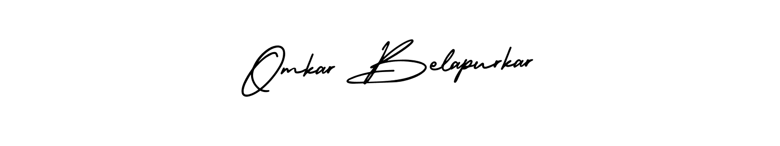Similarly AmerikaSignatureDemo-Regular is the best handwritten signature design. Signature creator online .You can use it as an online autograph creator for name Omkar Belapurkar. Omkar Belapurkar signature style 3 images and pictures png