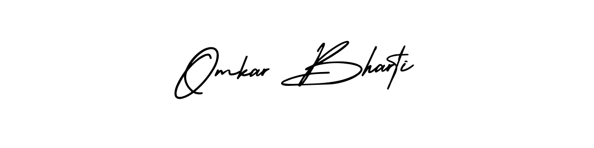 It looks lik you need a new signature style for name Omkar Bharti. Design unique handwritten (AmerikaSignatureDemo-Regular) signature with our free signature maker in just a few clicks. Omkar Bharti signature style 3 images and pictures png