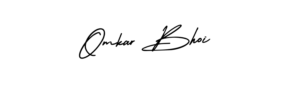 Design your own signature with our free online signature maker. With this signature software, you can create a handwritten (AmerikaSignatureDemo-Regular) signature for name Omkar Bhoi. Omkar Bhoi signature style 3 images and pictures png