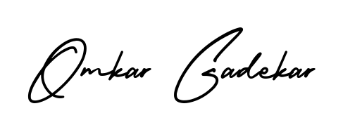 AmerikaSignatureDemo-Regular is a professional signature style that is perfect for those who want to add a touch of class to their signature. Get Omkar Gadekar name fancy signature for free. Omkar Gadekar signature style 3 images and pictures png