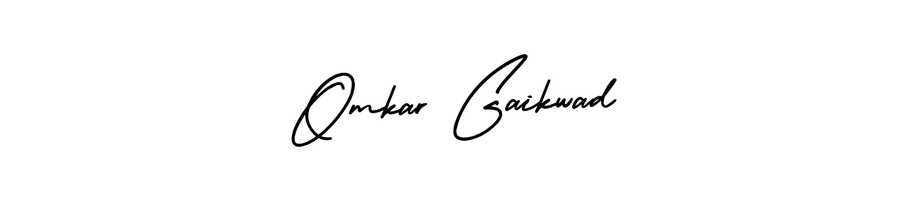 How to make Omkar Gaikwad name signature. Use AmerikaSignatureDemo-Regular style for creating short signs online. This is the latest handwritten sign. Omkar Gaikwad signature style 3 images and pictures png