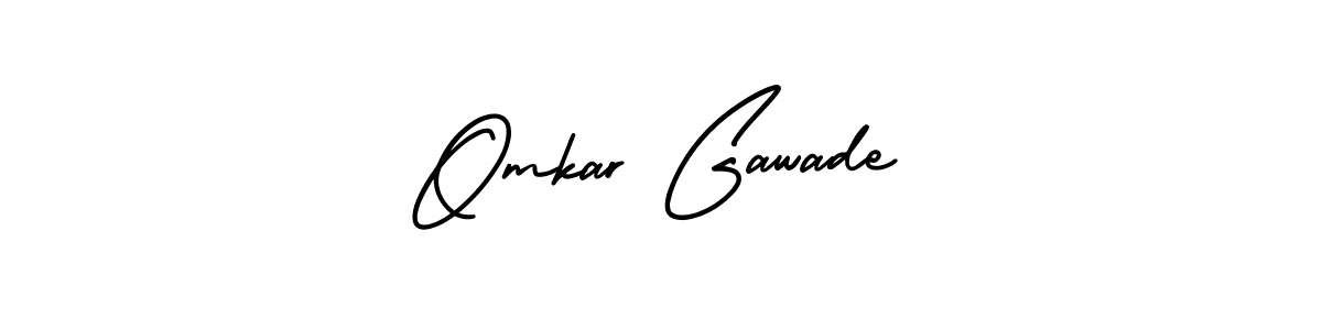 if you are searching for the best signature style for your name Omkar Gawade. so please give up your signature search. here we have designed multiple signature styles  using AmerikaSignatureDemo-Regular. Omkar Gawade signature style 3 images and pictures png