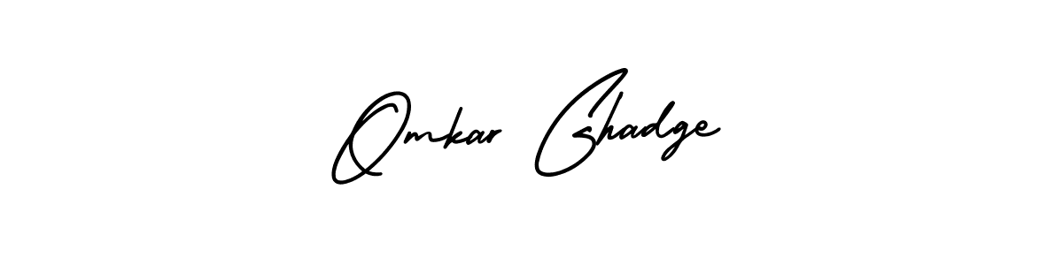 How to make Omkar Ghadge name signature. Use AmerikaSignatureDemo-Regular style for creating short signs online. This is the latest handwritten sign. Omkar Ghadge signature style 3 images and pictures png