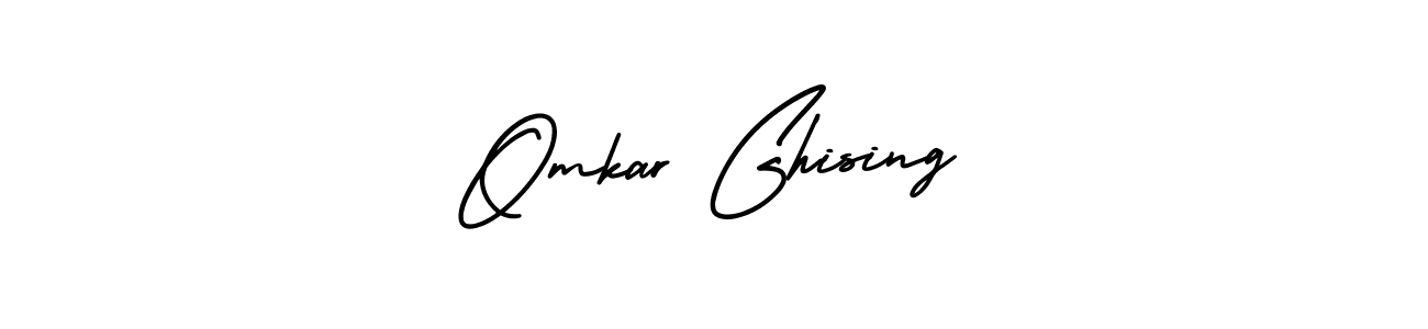 Use a signature maker to create a handwritten signature online. With this signature software, you can design (AmerikaSignatureDemo-Regular) your own signature for name Omkar Ghising. Omkar Ghising signature style 3 images and pictures png