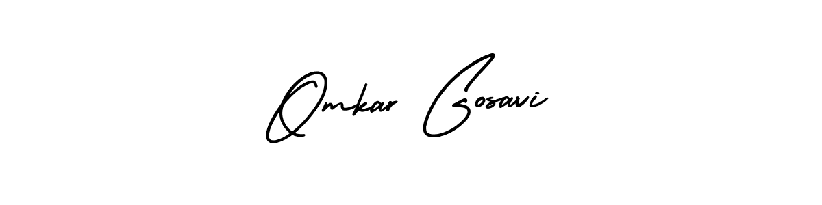 Make a short Omkar Gosavi signature style. Manage your documents anywhere anytime using AmerikaSignatureDemo-Regular. Create and add eSignatures, submit forms, share and send files easily. Omkar Gosavi signature style 3 images and pictures png