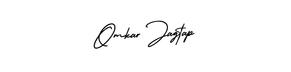 Similarly AmerikaSignatureDemo-Regular is the best handwritten signature design. Signature creator online .You can use it as an online autograph creator for name Omkar Jagtap. Omkar Jagtap signature style 3 images and pictures png