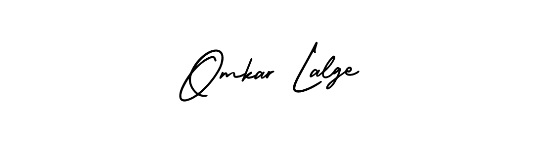 Design your own signature with our free online signature maker. With this signature software, you can create a handwritten (AmerikaSignatureDemo-Regular) signature for name Omkar Lalge. Omkar Lalge signature style 3 images and pictures png