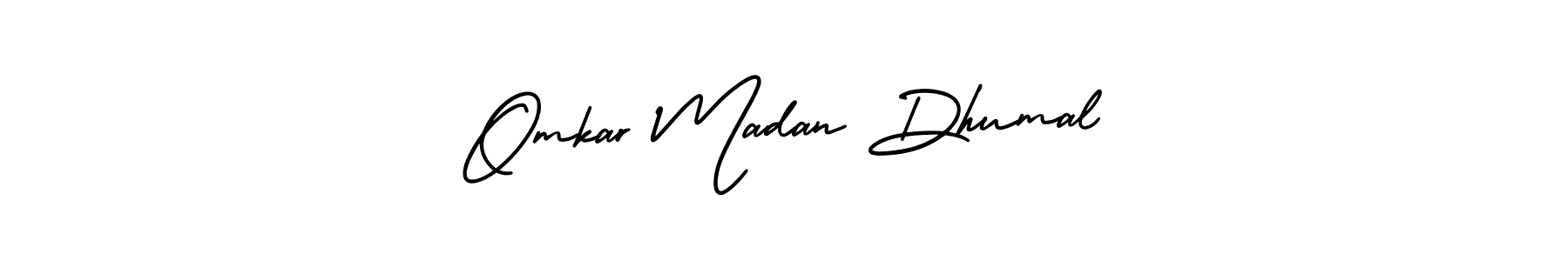 How to Draw Omkar Madan Dhumal signature style? AmerikaSignatureDemo-Regular is a latest design signature styles for name Omkar Madan Dhumal. Omkar Madan Dhumal signature style 3 images and pictures png
