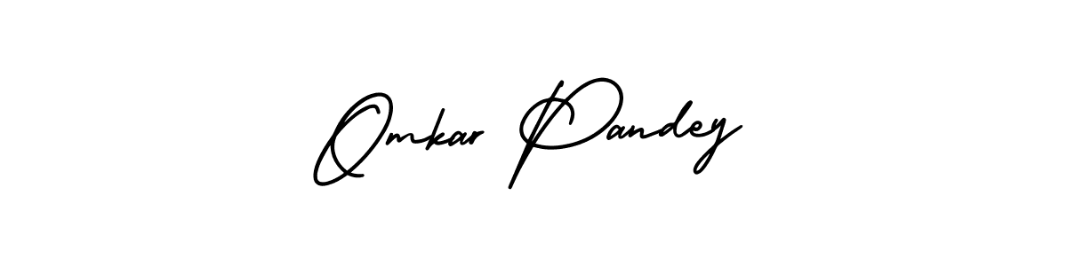 How to Draw Omkar Pandey signature style? AmerikaSignatureDemo-Regular is a latest design signature styles for name Omkar Pandey. Omkar Pandey signature style 3 images and pictures png