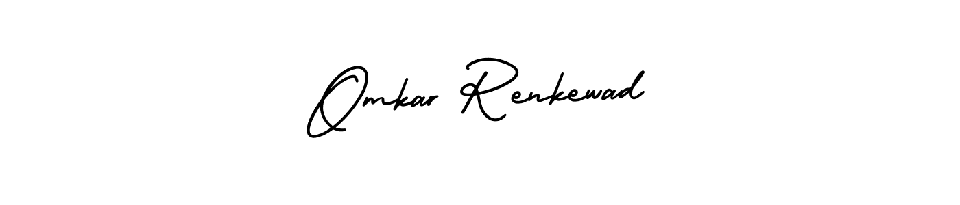 Make a beautiful signature design for name Omkar Renkewad. Use this online signature maker to create a handwritten signature for free. Omkar Renkewad signature style 3 images and pictures png