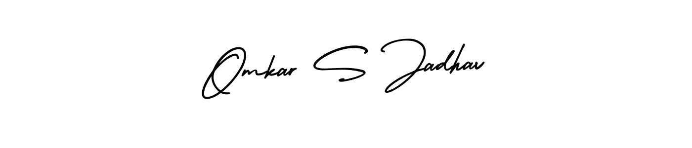 How to make Omkar S Jadhav signature? AmerikaSignatureDemo-Regular is a professional autograph style. Create handwritten signature for Omkar S Jadhav name. Omkar S Jadhav signature style 3 images and pictures png