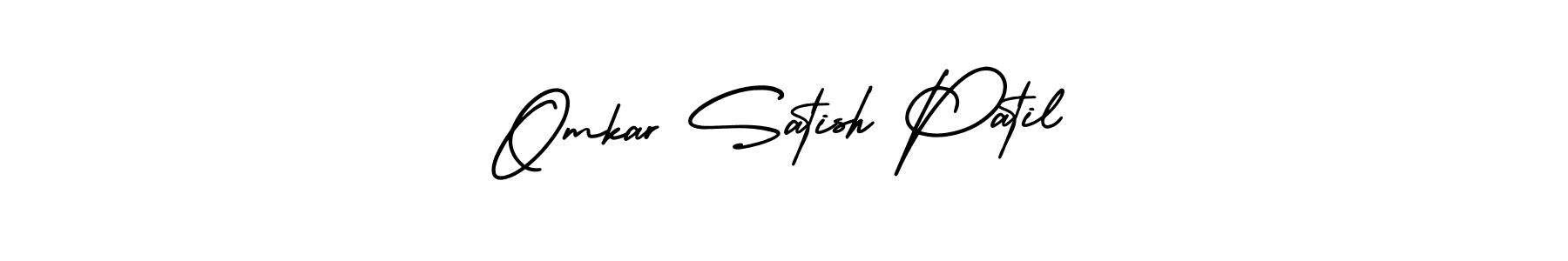 Omkar Satish Patil stylish signature style. Best Handwritten Sign (AmerikaSignatureDemo-Regular) for my name. Handwritten Signature Collection Ideas for my name Omkar Satish Patil. Omkar Satish Patil signature style 3 images and pictures png