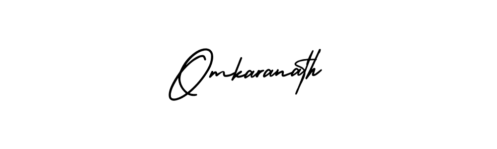 Make a beautiful signature design for name Omkaranath. With this signature (AmerikaSignatureDemo-Regular) style, you can create a handwritten signature for free. Omkaranath signature style 3 images and pictures png