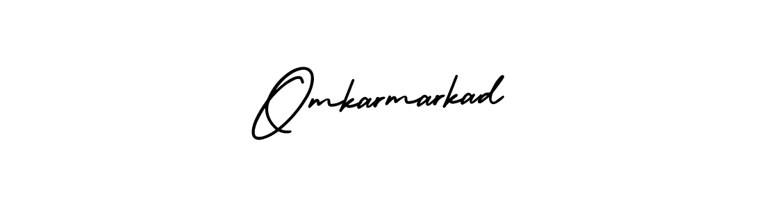 Create a beautiful signature design for name Omkarmarkad. With this signature (AmerikaSignatureDemo-Regular) fonts, you can make a handwritten signature for free. Omkarmarkad signature style 3 images and pictures png